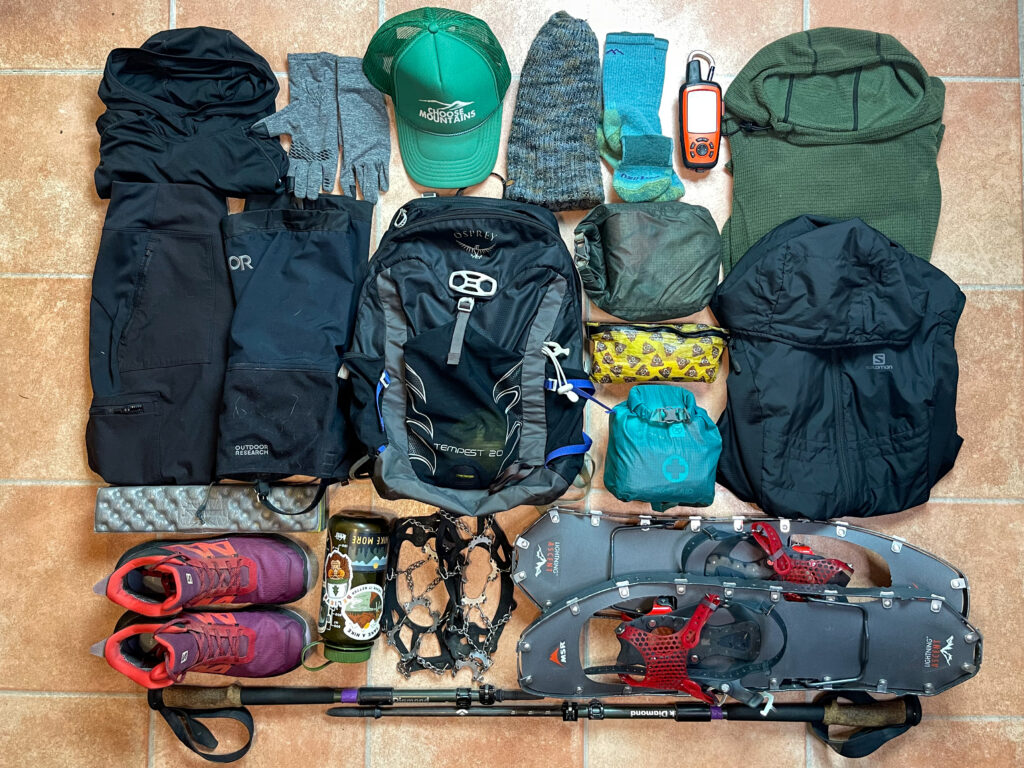 winter hiking gear